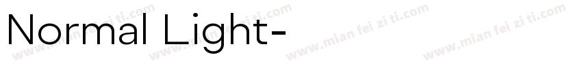 Normal Light字体转换